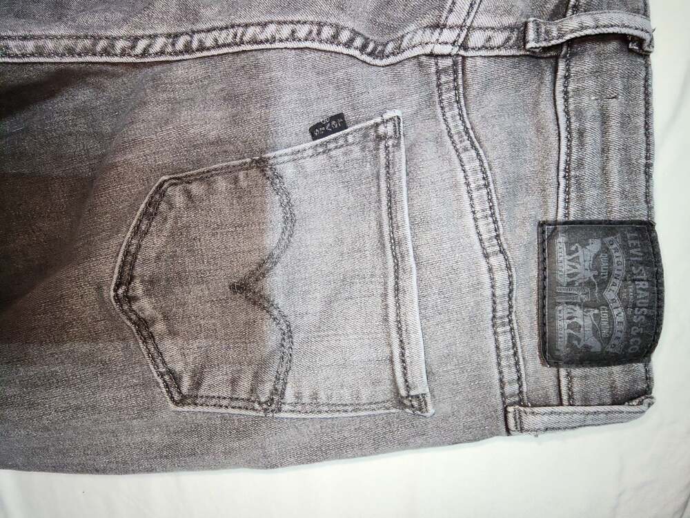Levi's 721 High Rise Skinny Jeans Women's 28x30 Gray - Picture 5 of 6